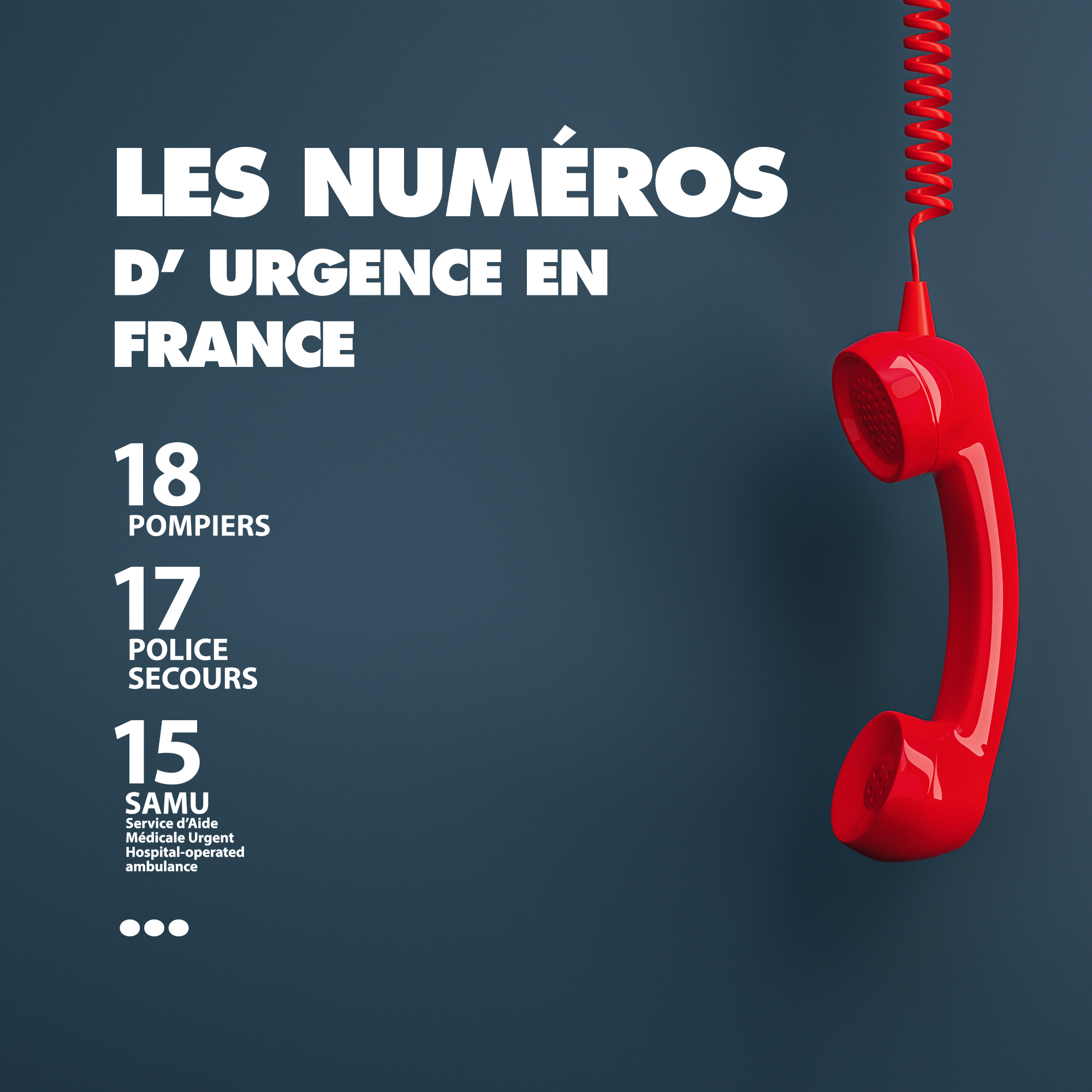 Les numéros d'urgence à connaître lorsqu'on est étudiant dans une ville comme Amiens et Lille pour apprendre une nouvelle langue