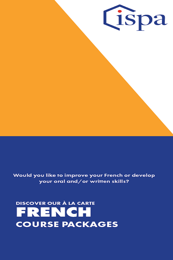 FLYER english à la carte French course package in Lille